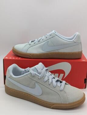 Women's Size 7 / Kids 5.5Y Nike Court Royale Suede Platinum Shoes Sneakers New